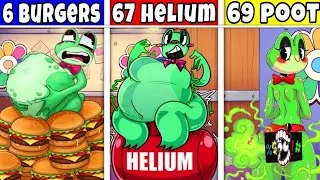 Thumbnail: TDAC Ribbit Minecraft Pixel Art | 6 Burgers VS 67 Helium Vs 69 Poot | The Digital Amazon Circus