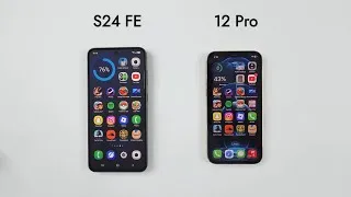 Thumbnail: Samsung S24 FE vs iPhone 12 Pro - Speed Test