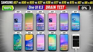 Thumbnail: Samsung A57/A56/A55 vs A37/A36 vs A17/A16/A15 vs A07/A06/A05 - One UI 8.5 MEGA Battery Test