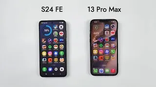 Thumbnail: Samsung S24 FE vs iPhone 13 Pro Max - Speed Test