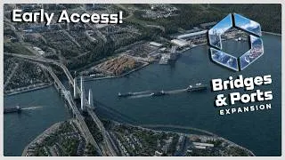 Thumbnail: Bridges & Ports Early Access! | Review & Showcase (Cities: Skylines 2)