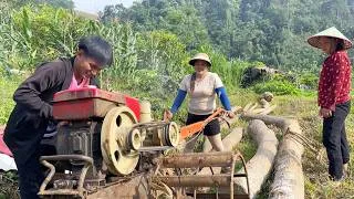 Thumbnail: Helping Villagers Transport Farm Machinery and Loading Massive Timber Alone