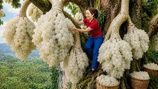 Thumbnail: Harvesting Giant White Grapes to Sell at Market | Secret Recipe for Premium Grape Wine