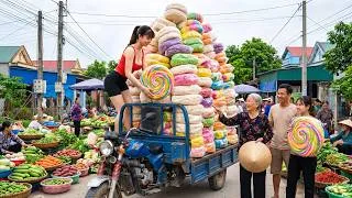 Thumbnail: [TIMELAPSE] -- 148 Days Harvesting A Lot Of Puffed Rice, Rabbit Go To Village Market Sell