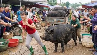 Thumbnail: 600KG+ Pig Transport Challenge | Taking 3 Huge Pigs to the Countryside Market