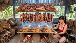 Thumbnail: [TIMELAPSE] -- 365 Days Harvesting A Lot Of Smoked Pork, Smoked Fish, Sugarcane Go To Sell