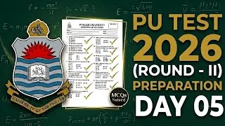 Thumbnail: PU Admission Test 2026 | Preparation (Round-II) | Complete MCQs Solution | Physics