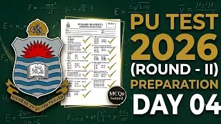 Thumbnail: PU Admission Test 2026 | Preparation (Round-II) | Complete MCQs Solution | Physics 