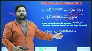 Thumbnail: SUDDEN APPROXIMATION IN QUANTUM MECHANICS || TIME DEPENDENT PERTURBATION|| IN HINDI IN EASYWAY