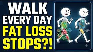 Thumbnail: Why Fat Loss Stops Even When You Walk Every Day (The Hidden Adaptation Effect)