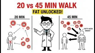 Thumbnail: What Happens to Stored Fat When You Walk 20 vs 45 Minutes? (Science Explained)
