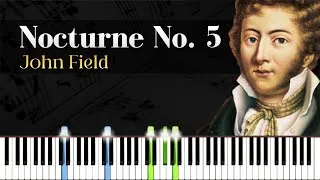 Thumbnail: Nocturne No. 5 - John Field | Piano Tutorial | Synthesia | How to play