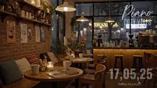 Thumbnail: Smooth Piano Tunes in a Warm Coffeehouse | Peaceful Background Music