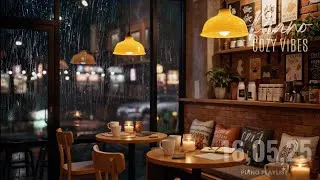 Thumbnail: Instrumental Rain Piano in Café | Perfect Music for Work
