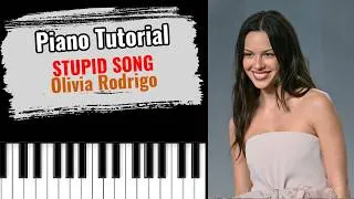 Thumbnail: 🎹STUPID SONG by Olivia Rodrigo (easy piano tutorial lesson free)