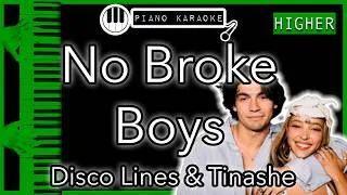 Thumbnail: No Broke Boys (HIGHER +3) - Disco Lines, Tinashe - Piano Karaoke Instrumental