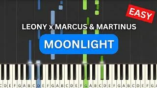 Thumbnail: Moonlight (Leony x Marcus & Martinus) - Easy Piano Tutorial (Sheet Music)