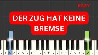 Thumbnail: Der Zug hat keine Bremse - Easy Piano Tutorial (Sheet Music)