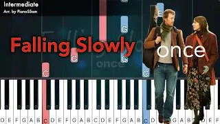 Thumbnail: [Intermediate] Falling Slowly - once | Piano Tutorial