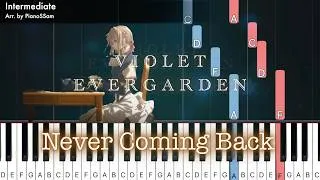 Thumbnail: [Intermediate] Never Coming Back - Violet Evergarden | Piano Tutorial
