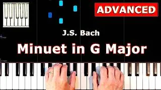 Thumbnail: Bach - Minuet in G Major -  Piano Tutorial Easy