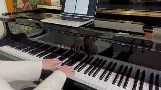 Thumbnail: She Moved Through the Fair  |  beginner piano solo  |  sheet music link below