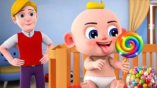 Thumbnail: Johny Johny Yes Papa!🍭 No Eating Snacks 👶 Newborn Baby | Nursery Rhymes & Kids Songs | PIB World