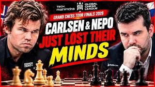 Thumbnail: Carlsen & Nepo Just Lost Their Minds! | Ian Nepomniachtchi vs Magnus Carlsen | Chess Analysis