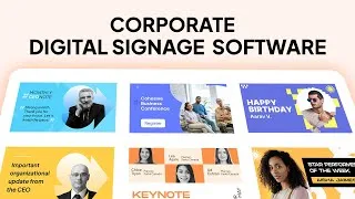 Thumbnail: Corporate Digital Signage Solutions: Transform Workplace Communication | Pickcel