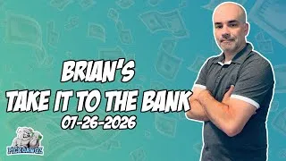 Thumbnail: Free MLB Betting Picks & Predictions Today 07/26/2026 | Brian's Take it to the Bank