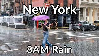 Thumbnail: Morning Rain in New York City: A Quiet 8 AM Walk | 4K