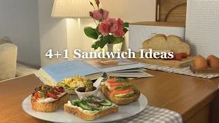 Thumbnail: 4+1 Simple & Delicious Sandwich Ideas | Cozy Morning at Home
