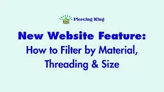 Thumbnail: New Website Feature How to Filter by Material, Threading & Size