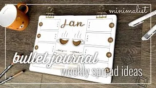 Thumbnail: bullet journal weekly spread ideas | minimalistic + easy