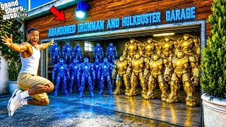 Thumbnail: Franklin Found Abandoned Blue Ironman & Gold Hulkbuster in Secret Garage in GTA 5