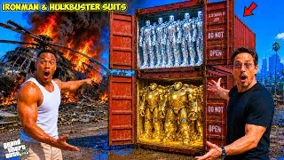 Thumbnail: Franklin Found Secret Most Expensive Diamond Ironman & Gold Hulkbuster Containers in GTA 5