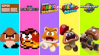 Thumbnail: Evolution of Goomba Game Graphics in Super Mario Games (1985-2026)