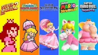 Thumbnail: Evolution of Princess Peach Playable Character Game Graphics In Nintendo Games (1988-2026)