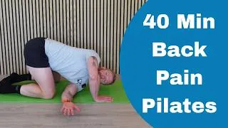 Thumbnail: 40-Minute Beginner Pilates for Lower Back Pain | Fully Guided