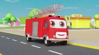 Thumbnail: Baby Bus Colors Song 🚌 | Yellow Bus, Fire Bus & Police Bus | Fun Vehicle Song for Kids | Pilli Go