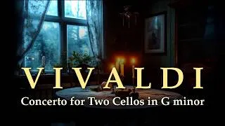 Thumbnail: Vivaldi's Only Double Cello Concerto — RV 531 | Cozy Fireplace | The Study