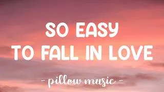 Thumbnail: So Easy (To Fall In Love) - Olivia Dean (Lyrics) 🎵