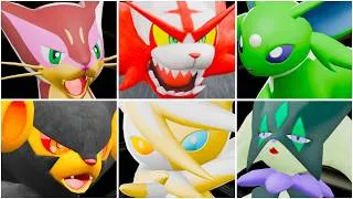 Thumbnail: CAT TEAM Pokemon Champions Incineroar, Luxray, Mega Meowstic, Liepard, Meowscarada, Espeon Moveset