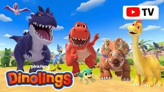 Thumbnail: [Full Episodes] Dinolings Season 2 E13–24 | 1 HOUR of DINOSAURS | Dinolings Official