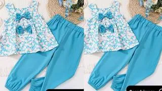 Thumbnail: Kids top with plazzo cutting and stitching/Baby dress design