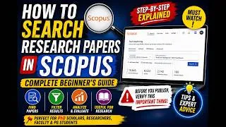 Thumbnail: How to Search Research Papers in Scopus | Complete Beginner's Guide