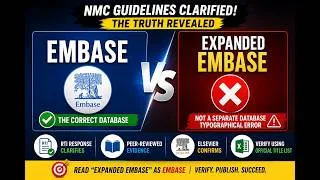 Thumbnail: EMBASE vs Expanded EMBASE | NMC Guidelines Explained with Official Evidence (RTI + Elsevier)