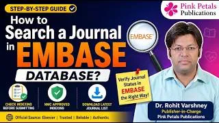 Thumbnail: How to Verify EMBASE Indexed Journals for NMC Faculty Promotion | Step-by-Step Guide