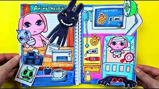Thumbnail: ANIMAL HOSPITAL✨Paper DIY Baby Animals Tutorial 동물 병원 변칙성 #roblox #asmr