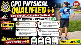 Thumbnail: Full detailed experience at gurugram CRPF ground haryana cpo physical 👍🙌✅ Must watch#cpophysical#cpo